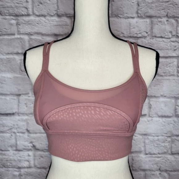 Lululemon Sports Bra Nulu And Mesh Yoga Bra Spiced Chai Strappy Back Size 6 - Picture 3 of 8